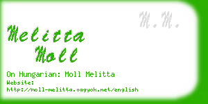 melitta moll business card